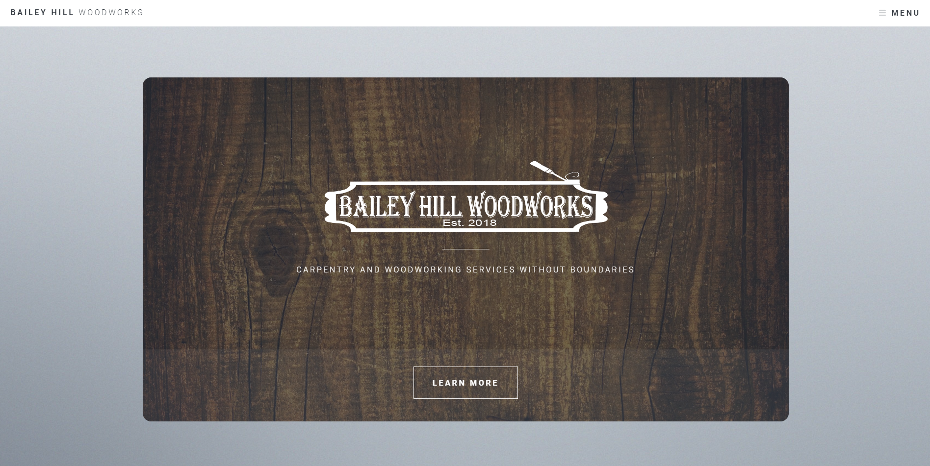 Woodworking Website Design
