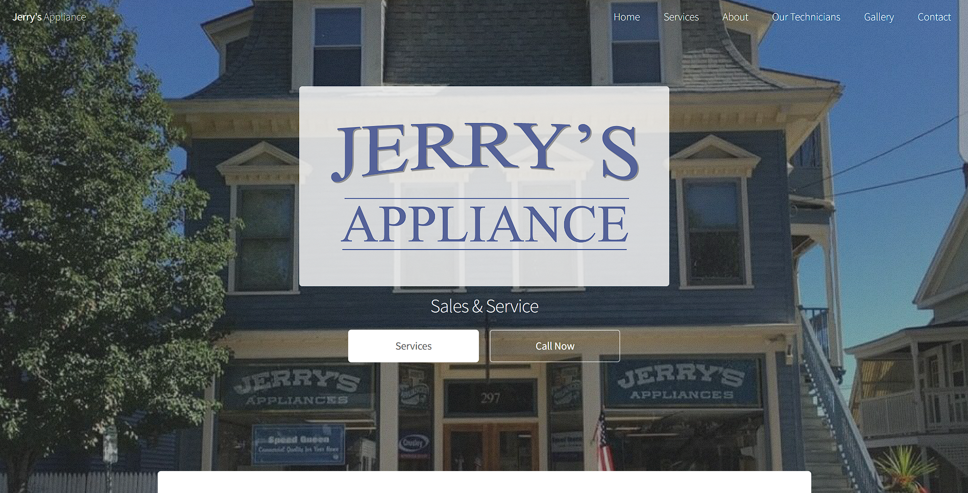 Appliance Website Design